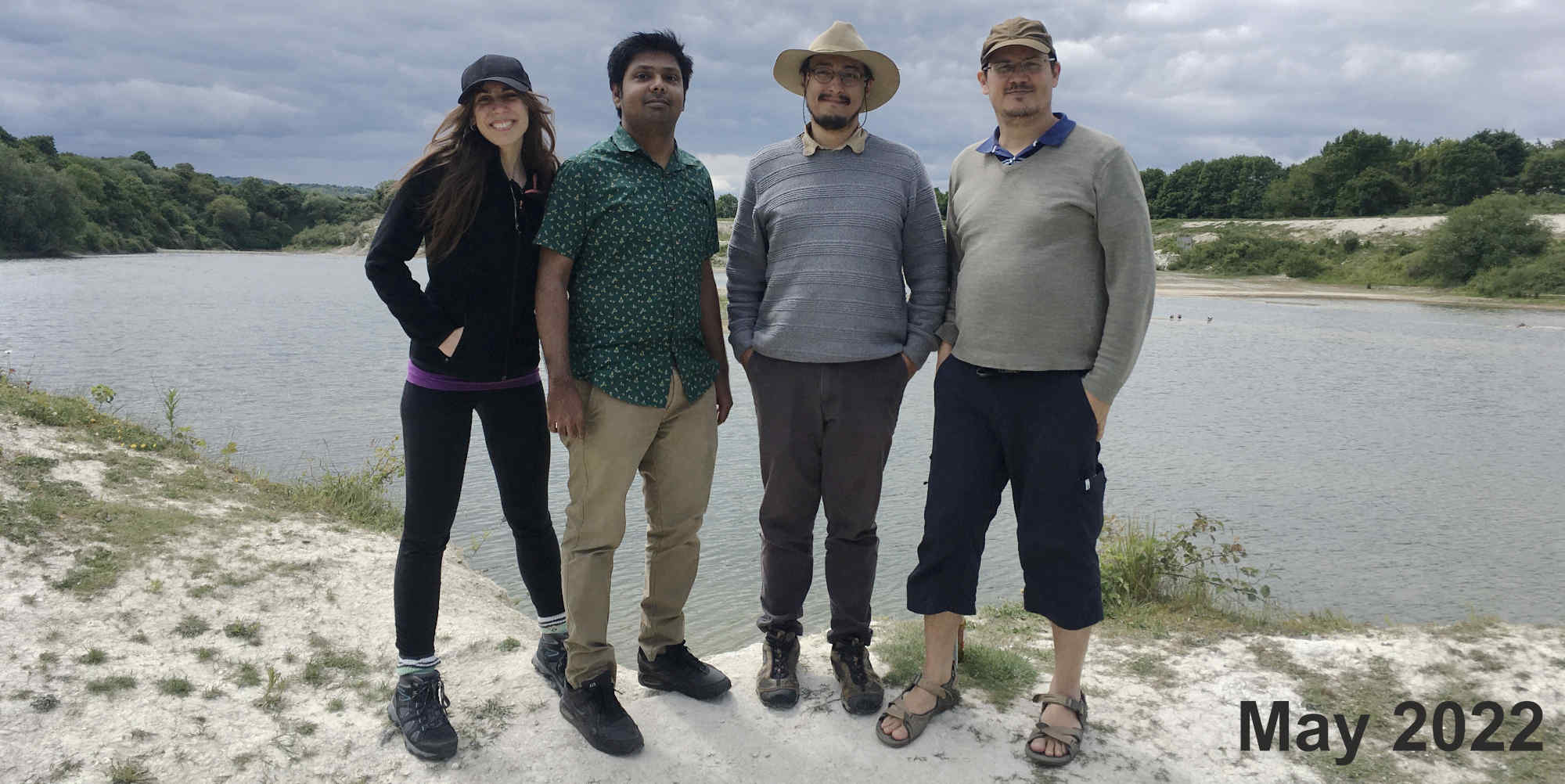 Left to right: Sandra Álvarez-Carretero, Muthukumaran Panchaksaram, Gustavo Ballen and Mario dos Reis